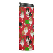 クリスマス・ラフ・コリー タンブラー (回転右)