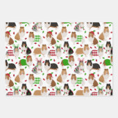 クリスマス・ラフ・コリー ラッピングペーパーシート (正面2)