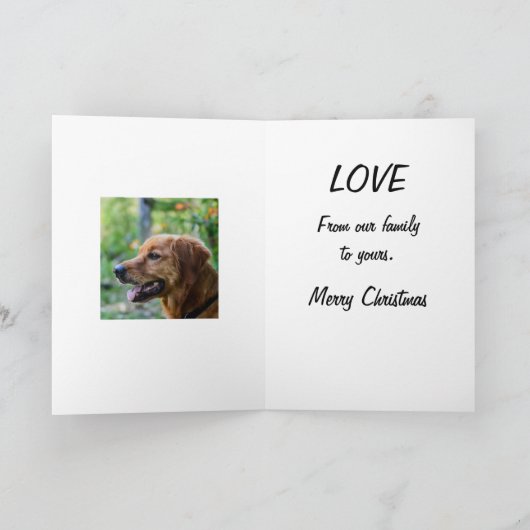 クリスマス・ラブでのサンタパウの肉球 シーズンカード (内部)