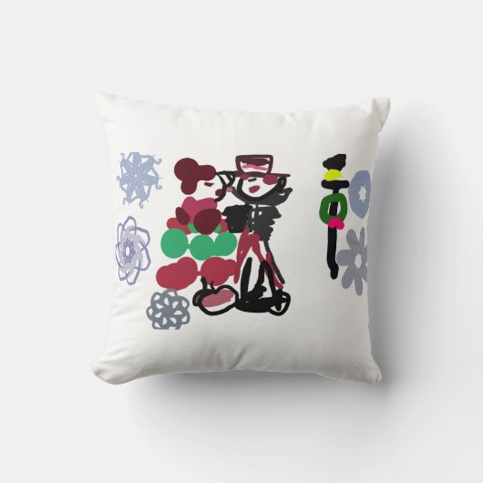 クリスマス ラブリー ウォーキング クッション (正面)