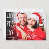 クリスマス・ラブ・ピース・ジョイモダント写真 シーズンカード (正面)
