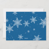 クリスマス・ラブ・ブルーとシルバー シーズンカード (裏面)