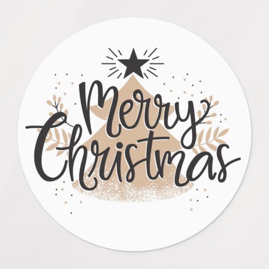 クリスマス ラベル (デザイン1)