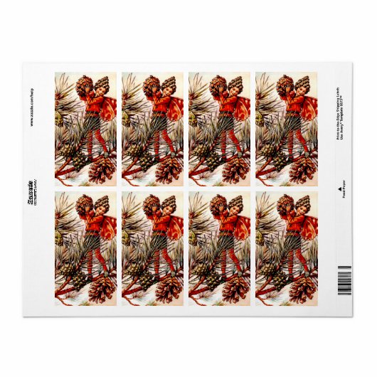 クリスマス ラベル (フルシート)