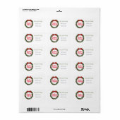 クリスマス ラベル (フルシート)