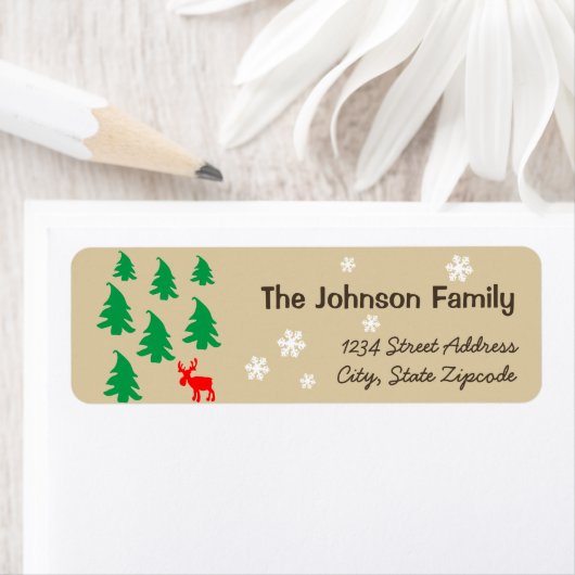 クリスマス ラベル (インサイチュ)