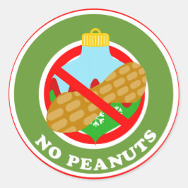 クリスマス ラベル ピーナッツフリー ステッカー