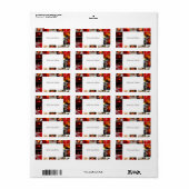 クリスマス・ラベル(祝日あり縁ど) ラベル (フルシート)