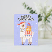 クリスマス・ラマと結婚 ポストカード (スタンド正面)