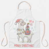 クリスマス ラマ エプロン (正面)