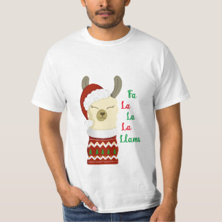 クリスマス・ラマ・シャツ Tシャツ