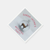 クリスマス ラマ パーティー ペーパーナプキン スタンダードカクテルナプキン (角)