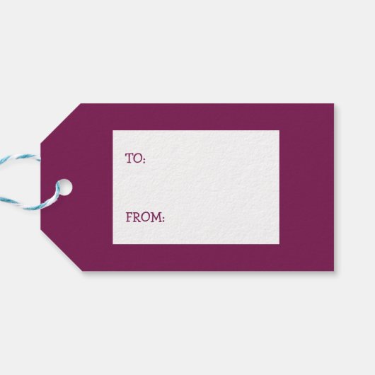 クリスマス・ラリー・ザ・ピグ ギフトタグ (裏面横)