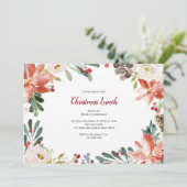 クリスマス·ランチ，ホリデー·パーティ 招待状 (スタンド正面)