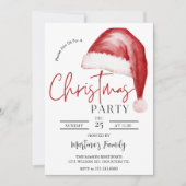 クリスマス ランチ 招待状 クリスマス パーティー (正面)