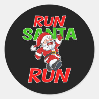 クリスマス ランニング ギフト シャツ サンタラン 5km レース ラウンドシール