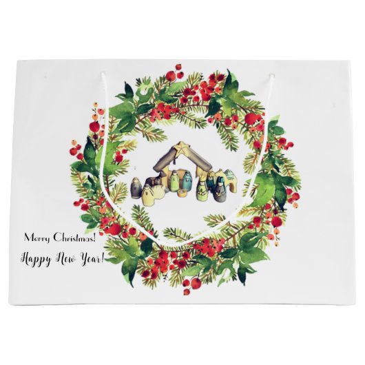 クリスマス ラージペーパーバッグ (正面)