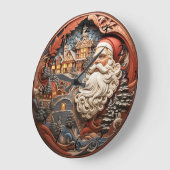 クリスマス ラージ壁時計 (傾斜)