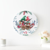 クリスマス ラージ壁時計 (ホーム)