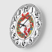クリスマス ラージ壁時計 (傾斜)