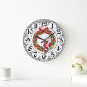 クリスマス ラージ壁時計 (ホーム)