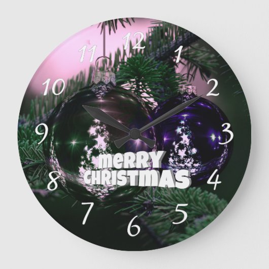 クリスマス ラージ壁時計 (正面)