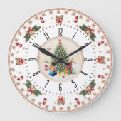 クリスマス ラージ壁時計 (正面)