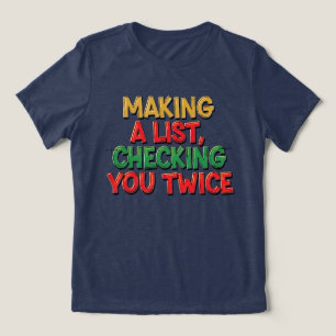 クリスマス リストチェックはお楽しみ トライブレンドTシャツ