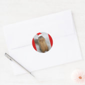 クリスマス・リス ラウンドシール (封筒)