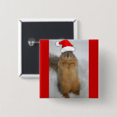 クリスマス・リス 缶バッジ (正面&裏面)