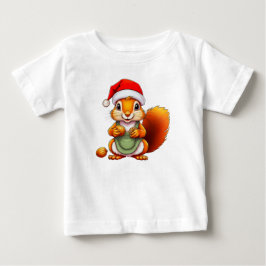 クリスマス リス – 赤ちゃんのためのホリデーデザイン ベビーTシャツ