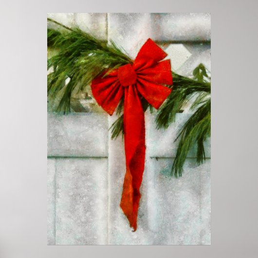 クリスマス – リボン ポスター (正面)