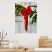 クリスマス – リボン ポスター (キッチン)