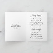 クリスマス・リマインダ・ポエトリー カード (内部)