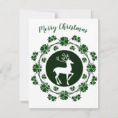 クリスマス リンデバー フラワー ワー グリーティング カード (正面)