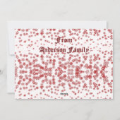 クリスマス リンデブ 新年 家族 カスタム (裏面)