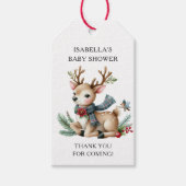 クリスマス リンデブ 赤ちゃんシャワー ギフトタグ (正面)