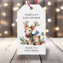 クリスマス リンデブ 赤ちゃんシャワー ギフトタグ