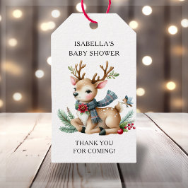 クリスマス リンデブ 赤ちゃんシャワー ギフトタグ