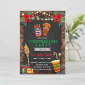 クリスマス・ルアウ・テーマ 招待状 (スタンド正面)