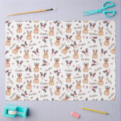 クリスマス・ルドルフとミトン 薄葉紙 (クラフト)