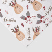 クリスマス・ルドルフとミトン 薄葉紙 (詳細)