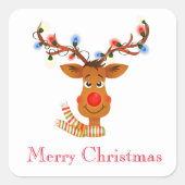 クリスマス ルドルフ イン ライツ ステッカー (正面)