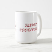 クリスマス・ルドルフ・トナカイの名前 コーヒーマグカップ (正面右)