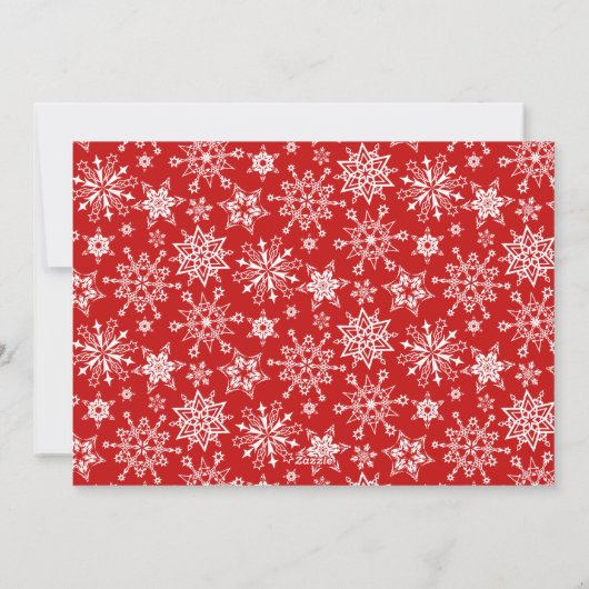 クリスマス　ルースティック　ブルー　ウッド　３枚写真のグリーティング シーズンカード (裏面)