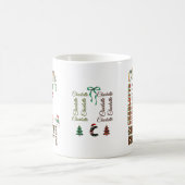 クリスマス レター C, シャーロット 名前 コーヒーマグカップ (中央)