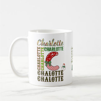 クリスマス レター C, シャーロット 名前 コーヒーマグカップ