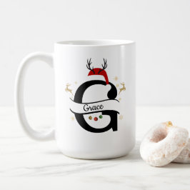 クリスマス レター G アルファベット コーヒーマグカップ