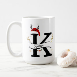 クリスマス レター K アルファベット コーヒーマグカップ