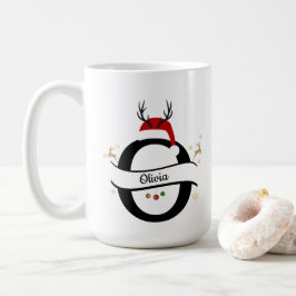 クリスマス レター O アルファベット コーヒーマグカップ